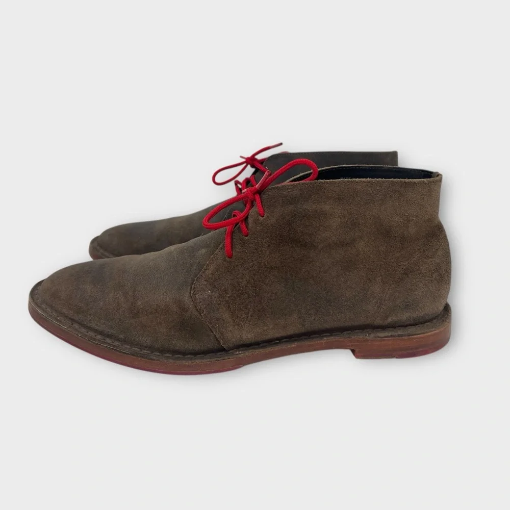 Cole Haan Brown Distressed Leather Paul‎ Chukka Boots C09565 Men's US 13 M Nice!